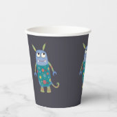 Cute Monsters gepersonaliseerd Papieren Bekers (Voorkant)