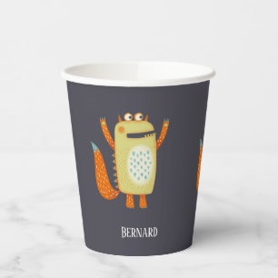Cute Monsters gepersonaliseerd Papieren Bekers