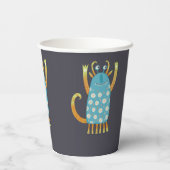 Cute Monsters gepersonaliseerd Papieren Bekers (Achterkant)