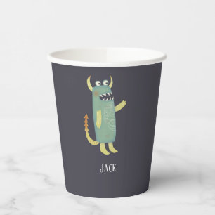 Cute Monsters gepersonaliseerd Papieren Bekers