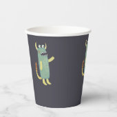 Cute Monsters gepersonaliseerd Papieren Bekers (Voorkant)