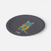 Cute Monsters gepersonaliseerd Papieren Bordje (Gekanteld)