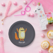 Cute Monsters gepersonaliseerd Papieren Bordje (Feest)