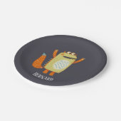 Cute Monsters gepersonaliseerd Papieren Bordje (Gekanteld)