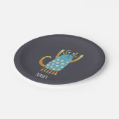 Cute Monsters gepersonaliseerd Papieren Bordje (Gekanteld)