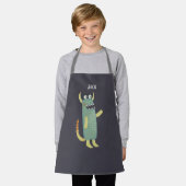 Cute Monsters gepersonaliseerd Schort (Gedragen)