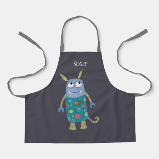 Cute Monsters gepersonaliseerd Schort (Voorkant)