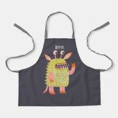Cute Monsters gepersonaliseerd Schort (Voorkant)