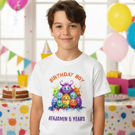Cute Monsters Kids Birthday Party  T-shirt