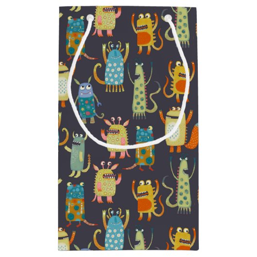 Cute Monsters Klein Cadeauzakje (Achterkant)