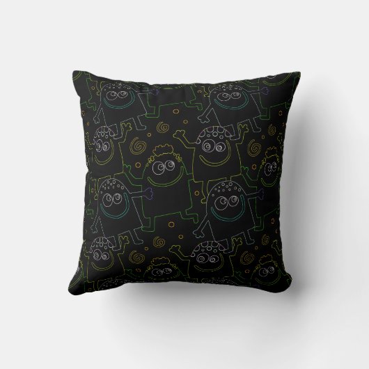 Cute Monsters Kussens (Achterkant)