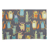 Cute Monsters Kussensloop (Voorkant-Rechts)