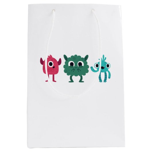 Cute Monsters Medium Cadeauzakje (Voorkant)
