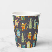 Cute Monsters Papieren Bekers (Achterkant)