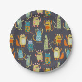 Cute Monsters Papieren Bordje (Voorkant)