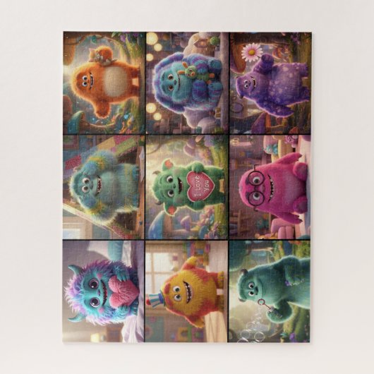 Cute Monsters Puzzle Legpuzzel (Verticaal)