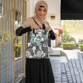 Cute monsters tote bag