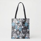 Cute monsters tote bag (Voorkant)
