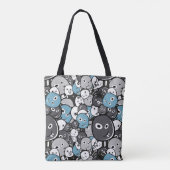 Cute monsters tote bag (Achterkant)