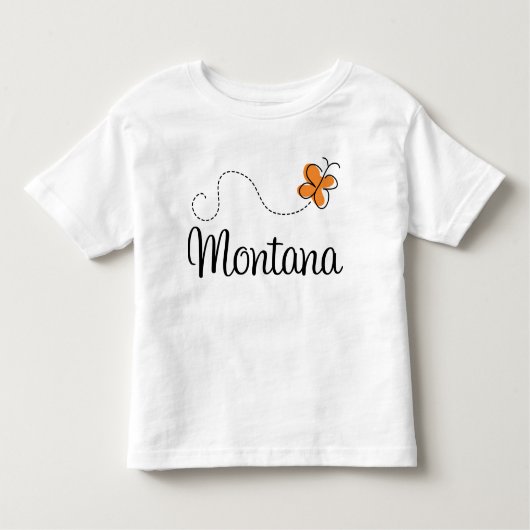 Cute Montana Butterfly Gift Kinder Shirts (Voorkant)
