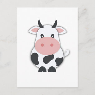 Cute Moo Koe Briefkaart