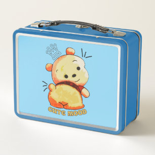Cute Mood Cartoon Beer Metalen Lunchbox