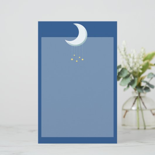 Cute moon Briefpapier (Staand voorkant)