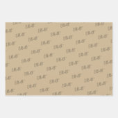 Cute Moon en Stars Pattern Blue Baby shower Inpakpapier Vel (Voorkant 3)