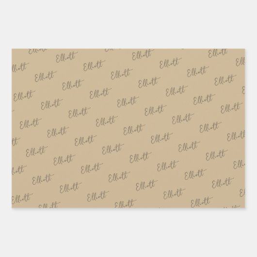 Cute Moon en Stars Pattern Blue Baby shower Inpakpapier Vel (Voorkant 3)