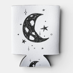 Cute Moon en sterren sketch Blikjeskoeler