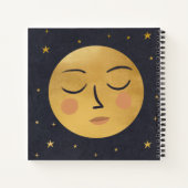 Cute moon face notitieboek (Achterkant)