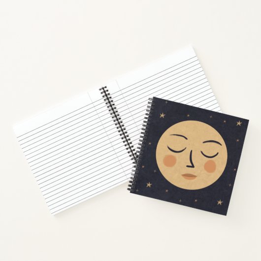 Cute moon notitieboek (Binnen)