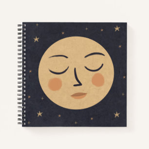 Cute moon notitieboek