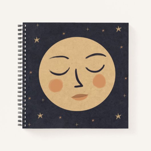 Cute moon notitieboek (Voorkant)
