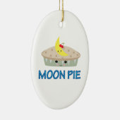 CUTE MOON PIE KERAMISCH ORNAMENT (Rechts)