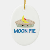 CUTE MOON PIE KERAMISCH ORNAMENT (Voorkant)