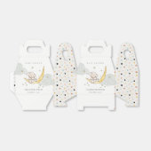 Cute Moon Stars Elephant Bunny Neutral Baby shower Bedankdoosjes (Uitgevouwen)