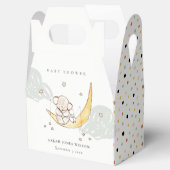 Cute Moon Stars Elephant Bunny Neutral Baby shower Bedankdoosjes (Geopend)