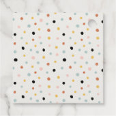 Cute Moon Stars Elephant Bunny Neutral Baby shower Bedankjes Labels (Achterkant)