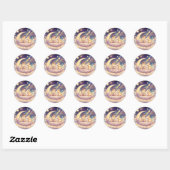 Cute Moon Voorlees Kippen Sticker (Vel)