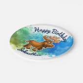 Cute Moose Borden Papieren Bordje (Gekanteld)