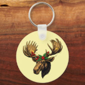 CUTE MOOSE CHRISTMAS DESIGN SLEUTELHANGER (Achterkant)