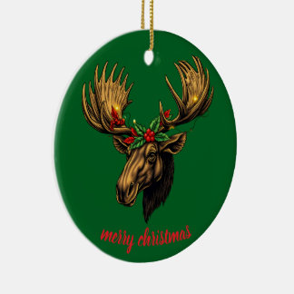 cute moose design keramisch ornament