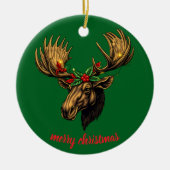 cute moose design keramisch ornament (Voorkant)