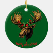 cute moose design keramisch ornament (Achterkant)