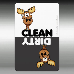 Cute Moose Dishwaser Magnet Magneet