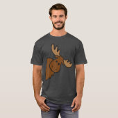 Cute Moose Elk Deer Funny Alaska Moose Small gift T-shirt (Voorkant volledig)