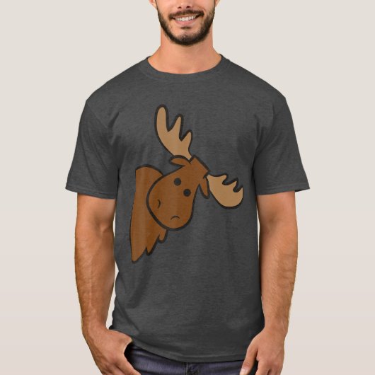 Cute Moose Elk Deer Funny Alaska Moose Small gift T-shirt (Voorkant)