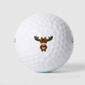 Cute Moose Golf Ball Golfballen (Voorkant)
