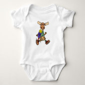 Cute Moose Hiker Cartoon Romper (Voorkant)